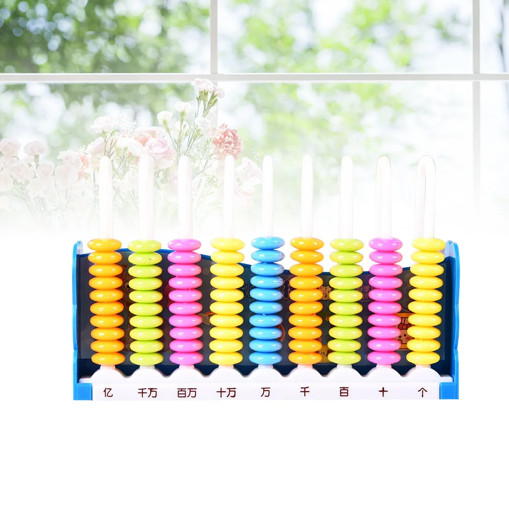 أطفال العد الإطار الخرز مجلس الرياضيات أداة التعلم لون عشوائي يحفز أساسيات الرياضيات المبكرة حساب التنسيق بين اليد والعين #3