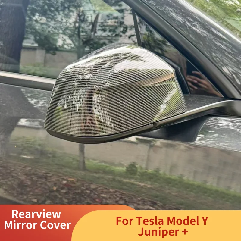 

For Tesla Model Y Juniper 2025+ Rearview Mirror Cover ABS Car Side Rear View Mirror Decorative Shell Exterior Car Accessories