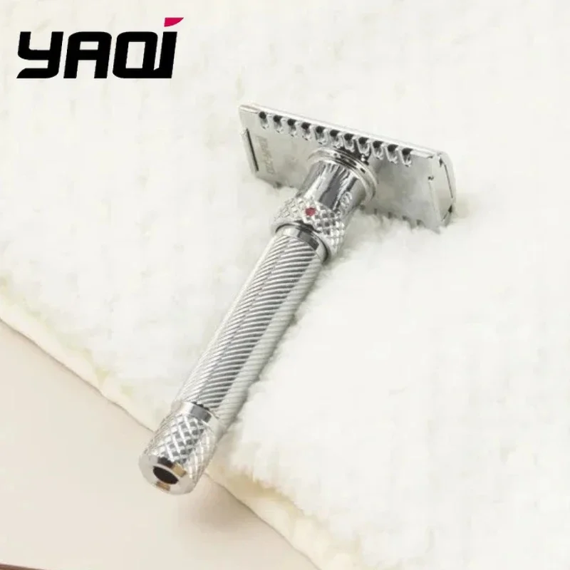 2026 Yaqi Adjustable Final Cut OC Men's Safety Razor Chrome Color Stainless Steel Razor Head for Smooth Shaving view 2