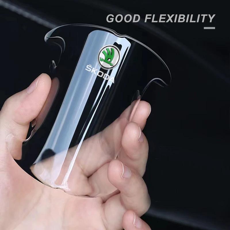 Anti collision protection strip door handle anti-collision sticker For Skoda Octavia Fabia Kamiq Kapoq Kodiaq Rapid SCALA Superb