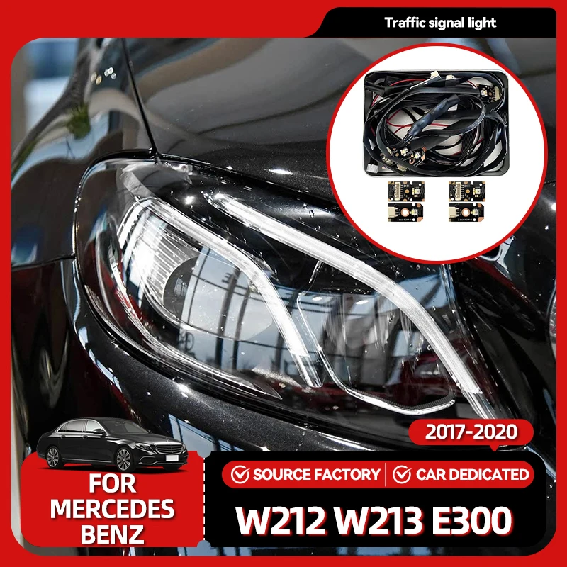 

Внутренние молдинги Icedriver для Mercedes Benz E class RGB многоцветные светодиодные платы DRL W212 W213 E300 E400 2017-2020 RGBW Daytim