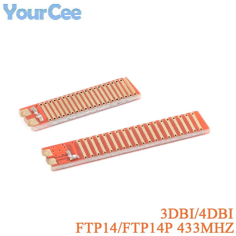 20pcs/5pcs FTP14P 4DBI Frequency 433MHz Gold-plated Patch Antenna FTP14 3DBI for Hgh Gain Long Distance Wifi Wireless Module