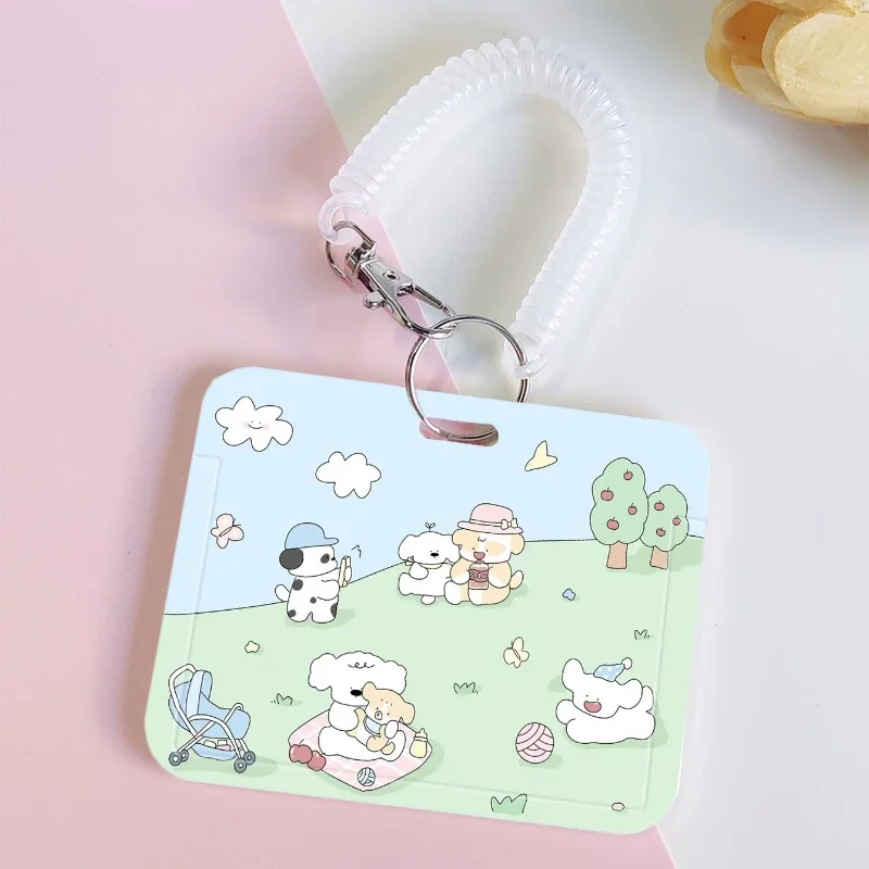 Porte-cartes de conception créative, adapté aux porte-cartes bancaires, badge, étui de couverture de carte de bus pour enfant, porte-clés, pendentif K-pop, porte-carte photo