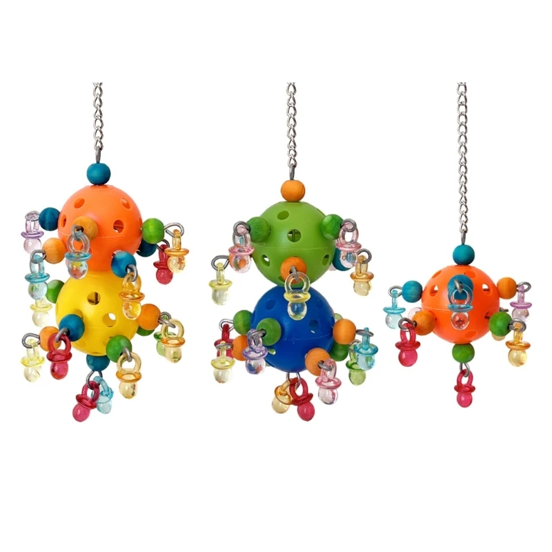 

5pack Parrots Chew Toy Interactively Bird Playing Toy Bird Foraging Hanging Toy Pet Enrichment Toy for Parrots