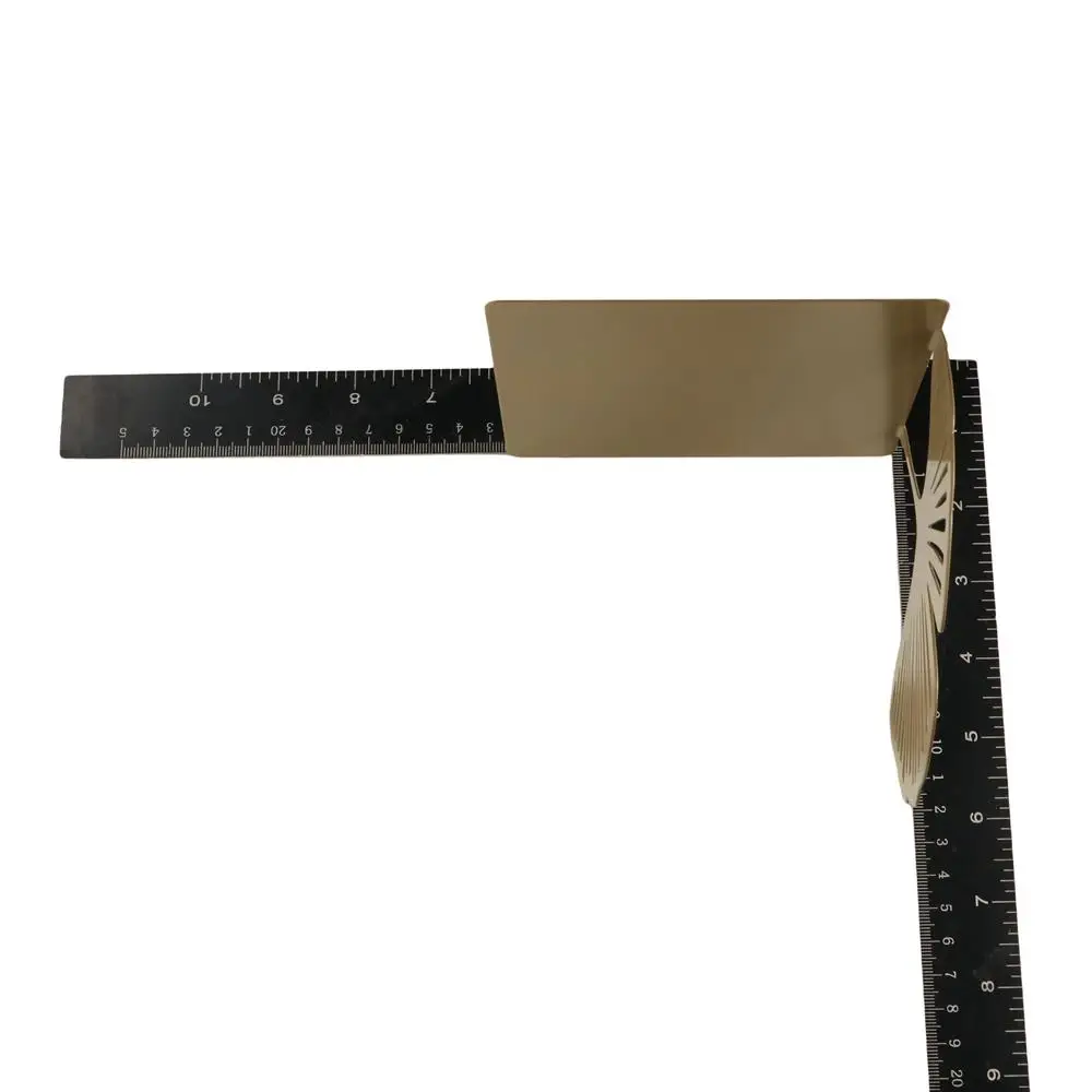 Stylish L-shaped Folding Bookends Hollow Out Light Luxury Ginkgo Leaf Bookshelf Weighted Durable Metal Book Rack Students