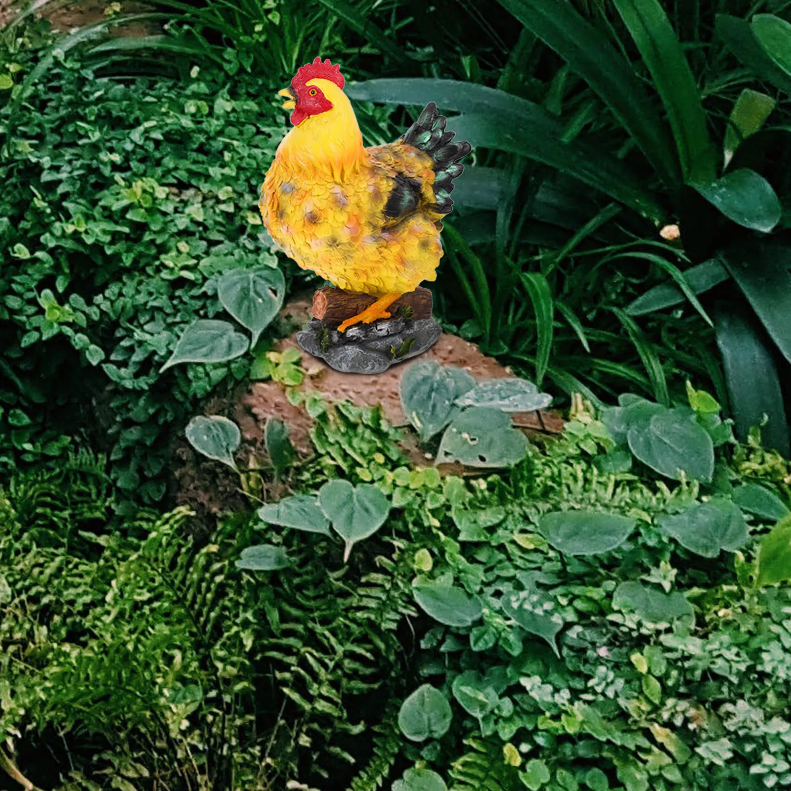1Pcs Resin Hen Adornment Theme Realistic Chick Design Indoor Outdoor Decor for Living Room Bedroom Garden Courtyard
