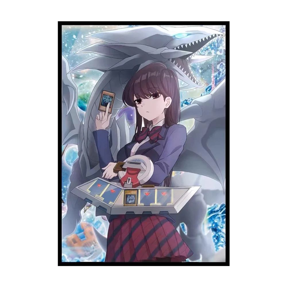 63 × 90 مللي متر 50 قطعة حجم ياباني أنيمي حافظة بطاقات ل YGO لوحة تحميل علوية لعبة بطاقة داخلية حامي لبطاقة TCG #6