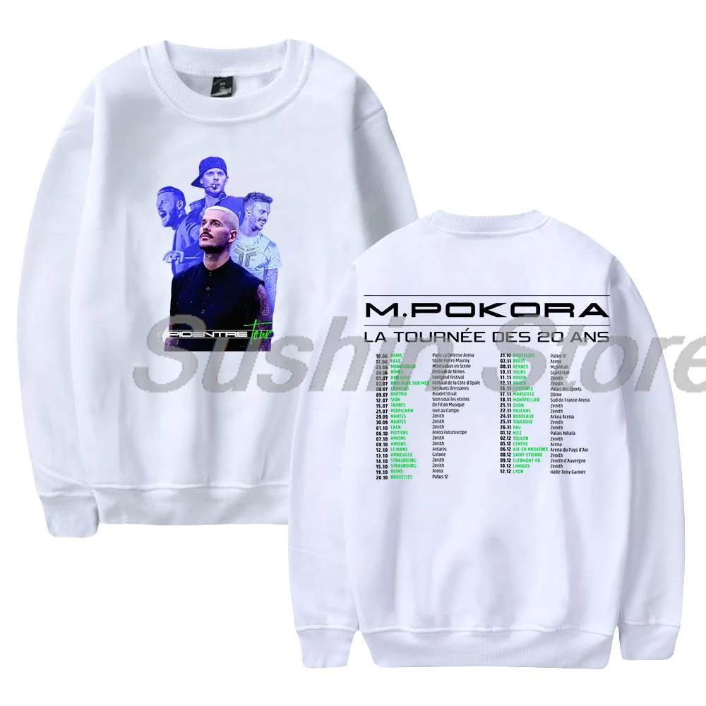 Sweat-shirt ras du cou à manches longues pour hommes et femmes, streetwear, vêtements à la mode, Matt Pokora, Epicentre Tour, Merch, 2024