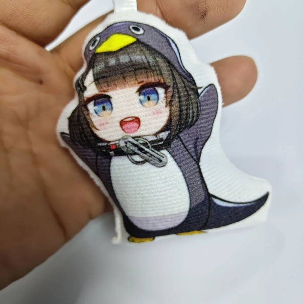 1pcs Cute 9cm Gugu Gaga Penguin Keychain Keyring Pressing Can Make