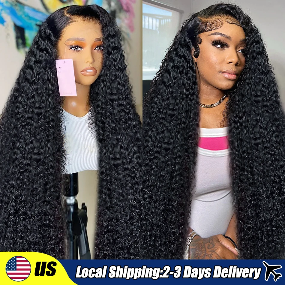 Addictive 26 Inch Deep Wave Lace Front Wig 13x4 13x6 HD Lace Frontal Wigs Loose Curly Wavy 5x5 Human Hair Wigs For Women 250%