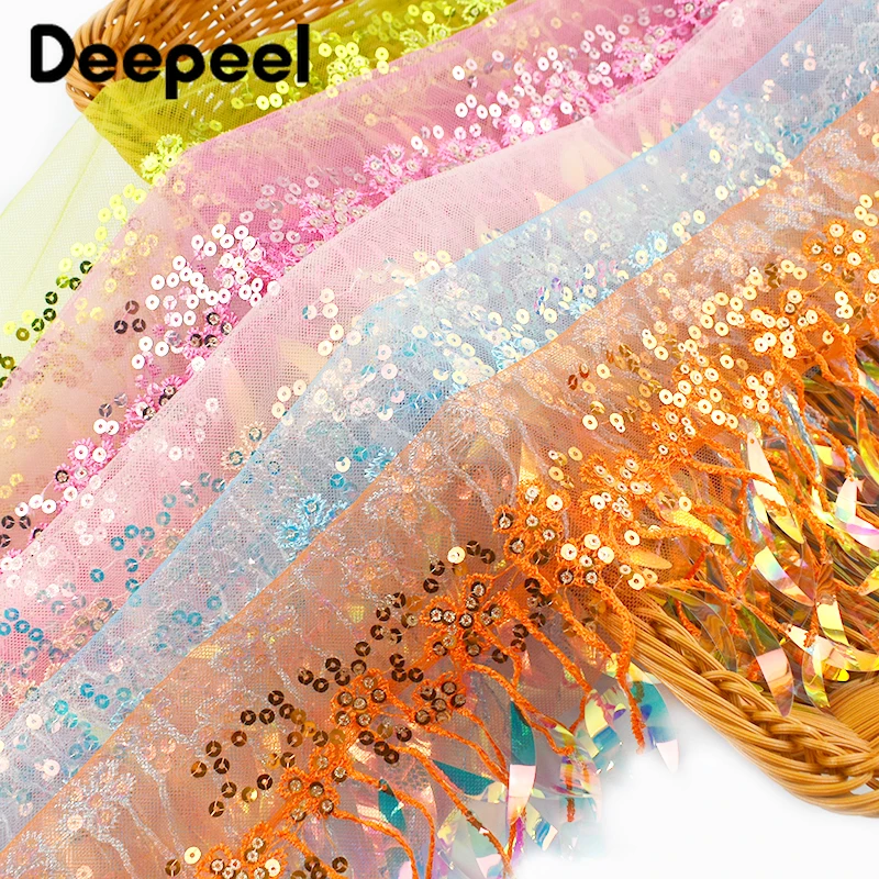 2/5/10Yards 15cm Sequins Bead  - Beaded Trim Fringe recension och pris