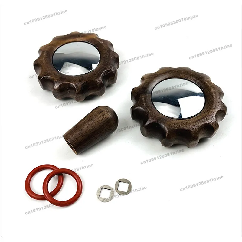 For E61/MKF E61 Semi-Automatic Coffee Machine Walnut Retrofit Kit Knob Rod