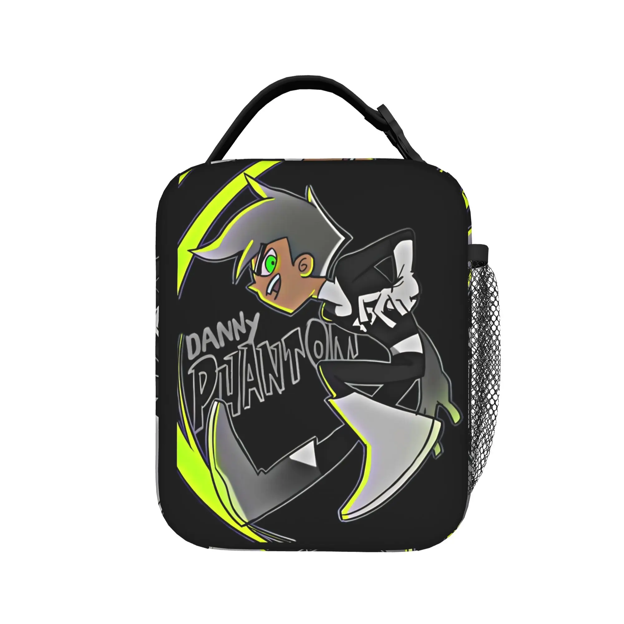 

Сумка для обеда Danny Phantom, ретро-ланчбокс для мужчин, портативная изолированная сумка-холодильник для офиса, термосумка для обеда с графическим дизайном из оксфордской ткани