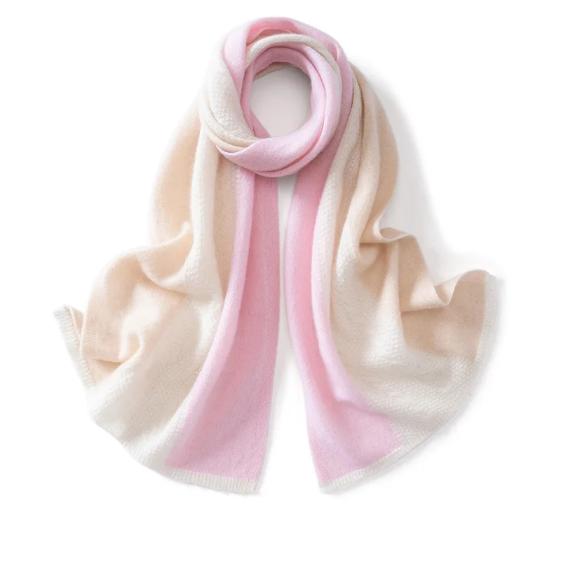 35% cashmere scarf size 165 * 33 for women's autumn and winter outdoor wear, warm knit cashmere scarf shawl