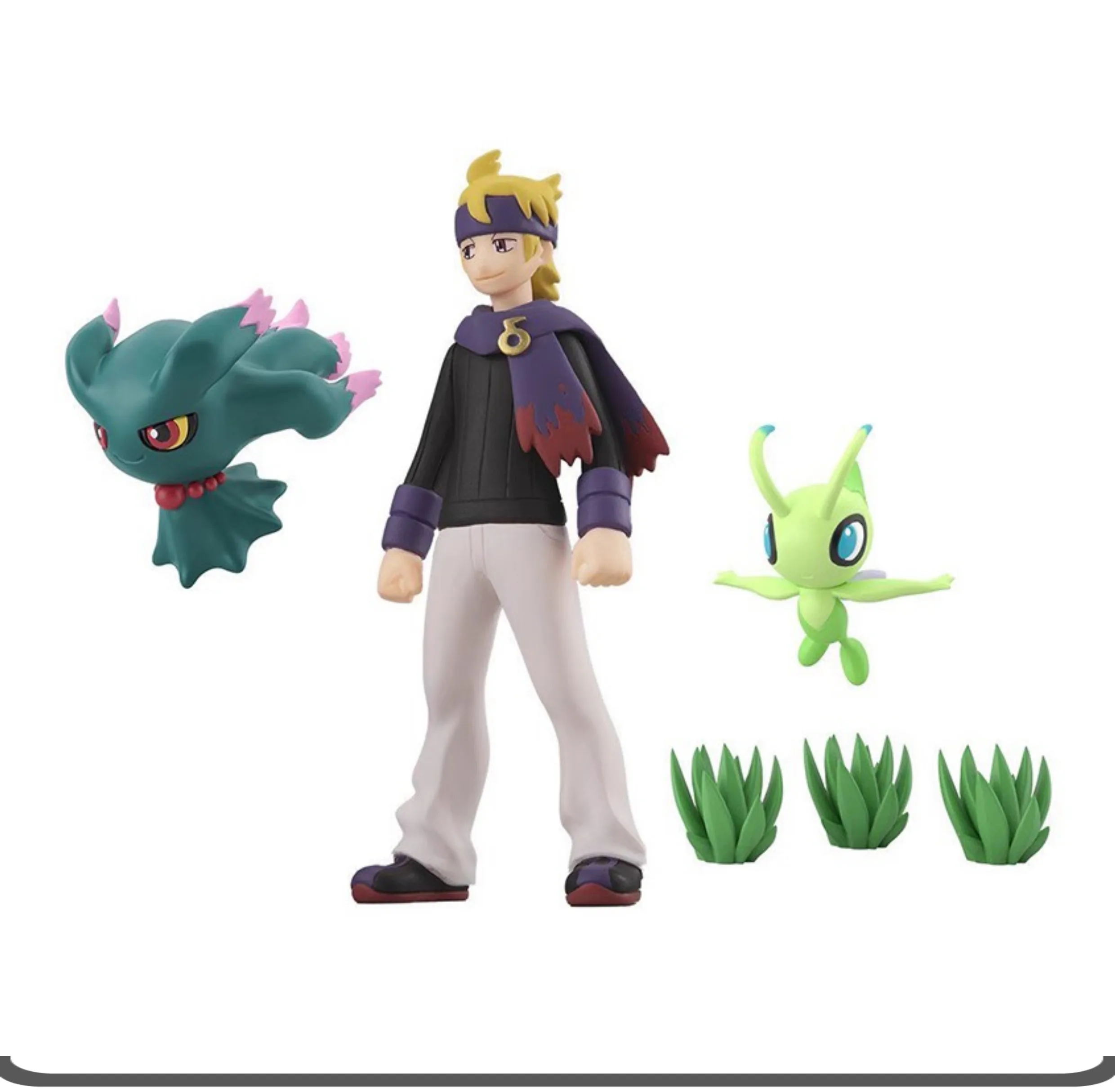 Bandai Pokemon Wereld Van Proporties Johto Regio Morty Misdreavus Celebi Anime Actie Speelgoedfiguur Verzamelbare Modellen Geschenken