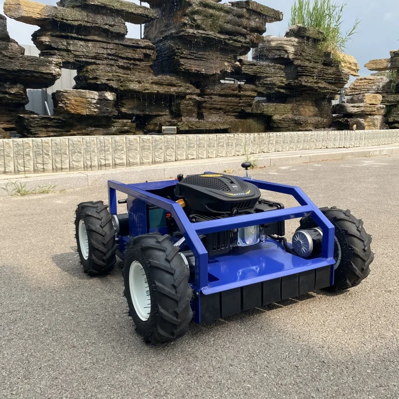 Mesin Pemotong Rumput 4-Tak Kustom dengan Remote Control, Bersertifikasi CE EPA, Peralatan Perawatan Rumput Buatan China