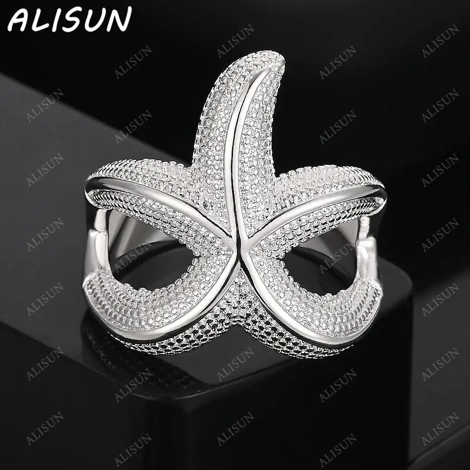 

ALISUN 925 Sterling Silver Zircons Thin Ring For Women Men Fashion Jewelry Vintage Grace Charm Noble Party Birthday Gifts