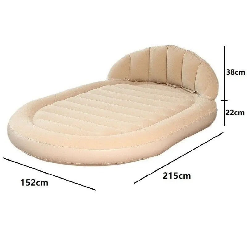 Sofá cama inflable portátil del Pvc 2 personas del colchón con la bomba de aire