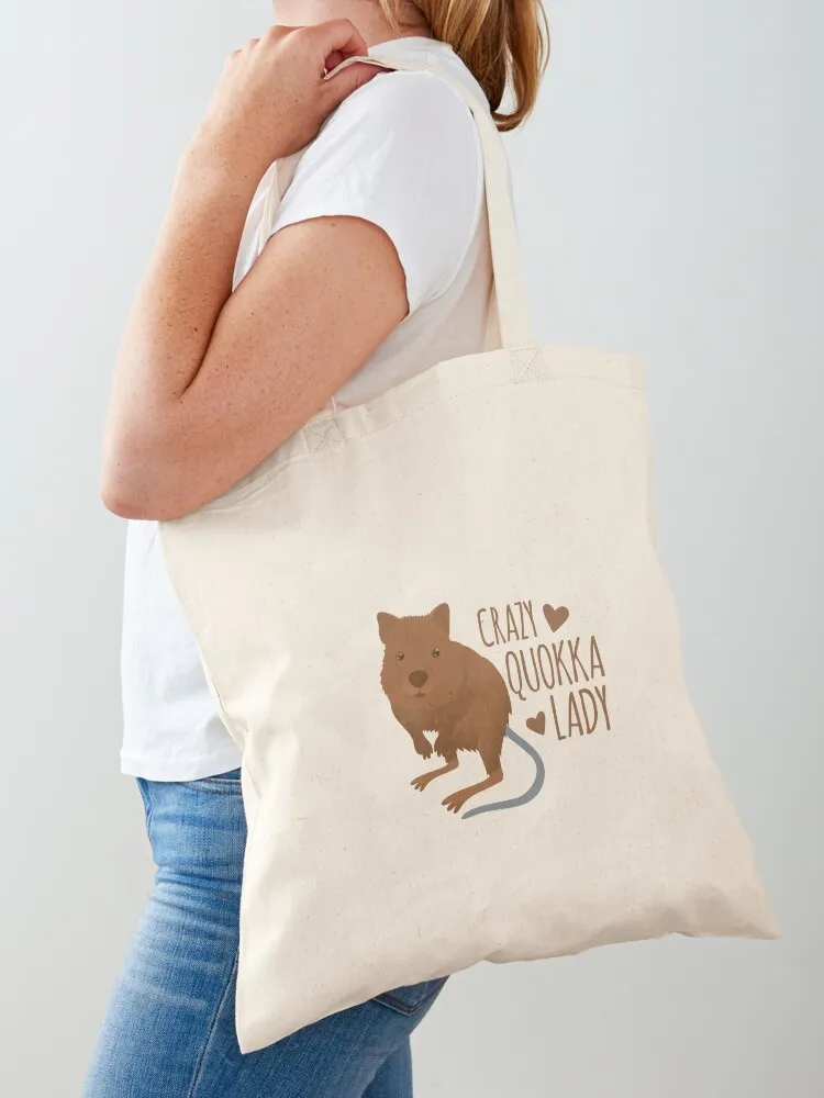 

Crazy Quokka lady Tote Bag Women bags personalized tote personalized tote bag sac pour femme