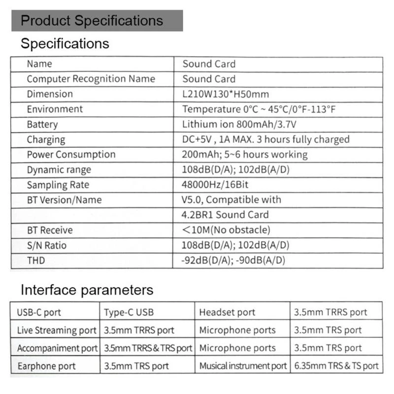 1 Set V90 Bluetooth-kompatibler Begleiter System Digital Mixer Sound Card