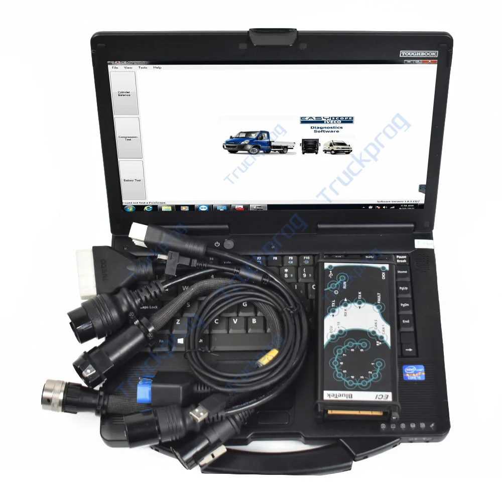 CF53 Laptop for IVECO Model ECI 6-32 VDC Truck Diagnostic interface for IVECO ELTRAC EASY ECI diagnostic tool BlueTek