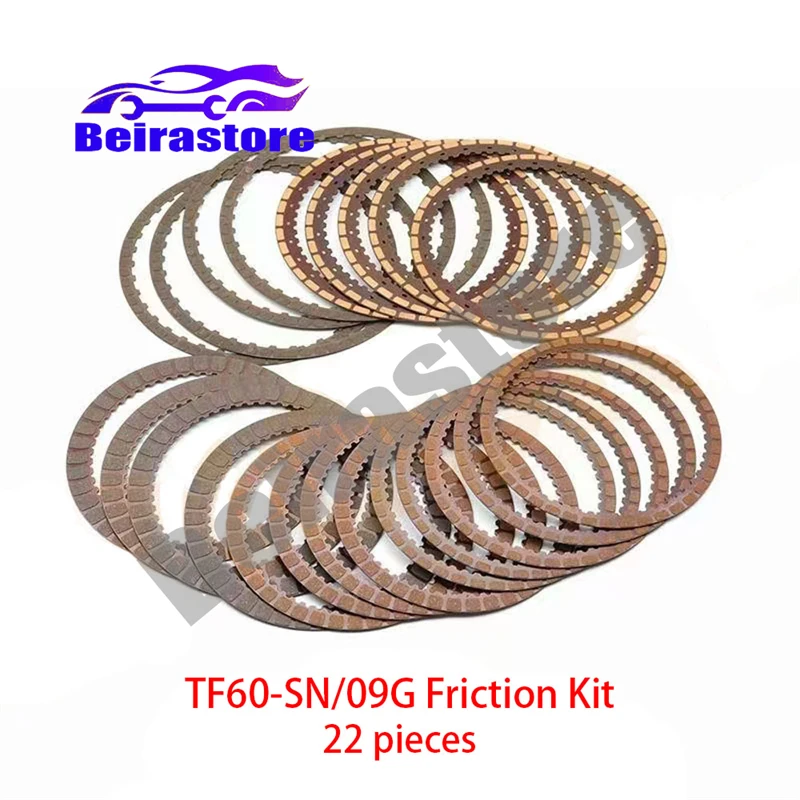 New 09G TF-60SN TF60SN Automatic Transmission Clutch Plate Friction Kit For VW Audi Skoda New Sagitar Santana Golf 1.6L