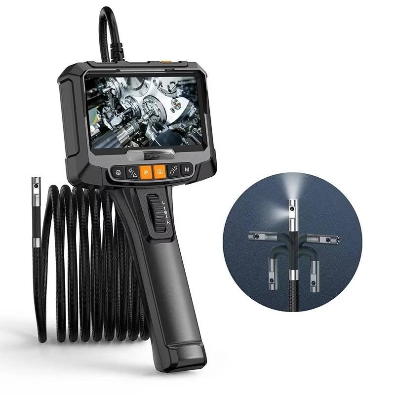 

IP67 Waterproof 8.5mm Dual Lens Industrial Articulating Inspection Camera 2 Way 360 Degree Steering