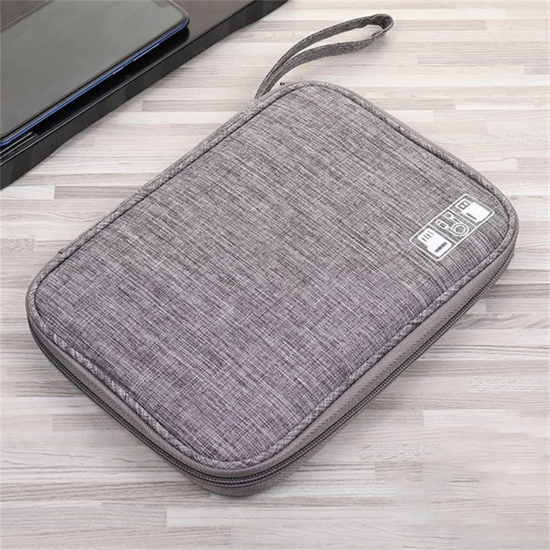 Portable Travel Cable Bag Waterproof USB Storage Bag Phone Cable Organizer Earphone Carrying Case Pouch Cable Protector