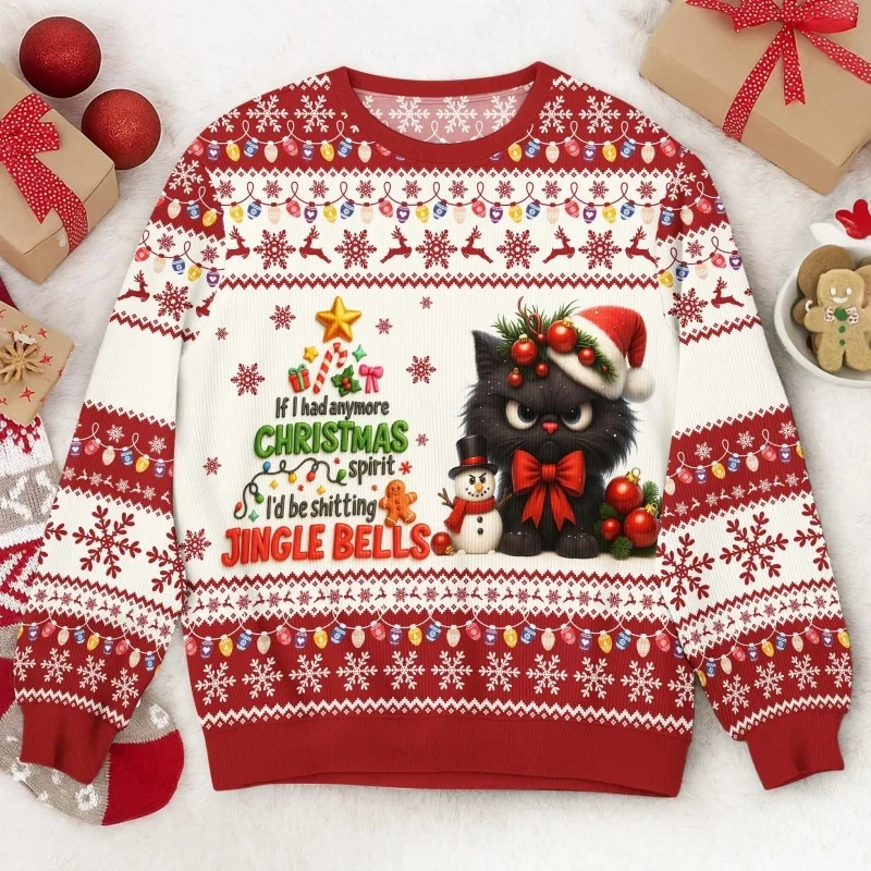 زينة عيد الميلاد نمط هوديي للرجال لطيف الحيوانات ثلاثية الأبعاد طباعة البلوز الخريف النساء هوديس طويلة الأكمام س الرقبة بلوزات