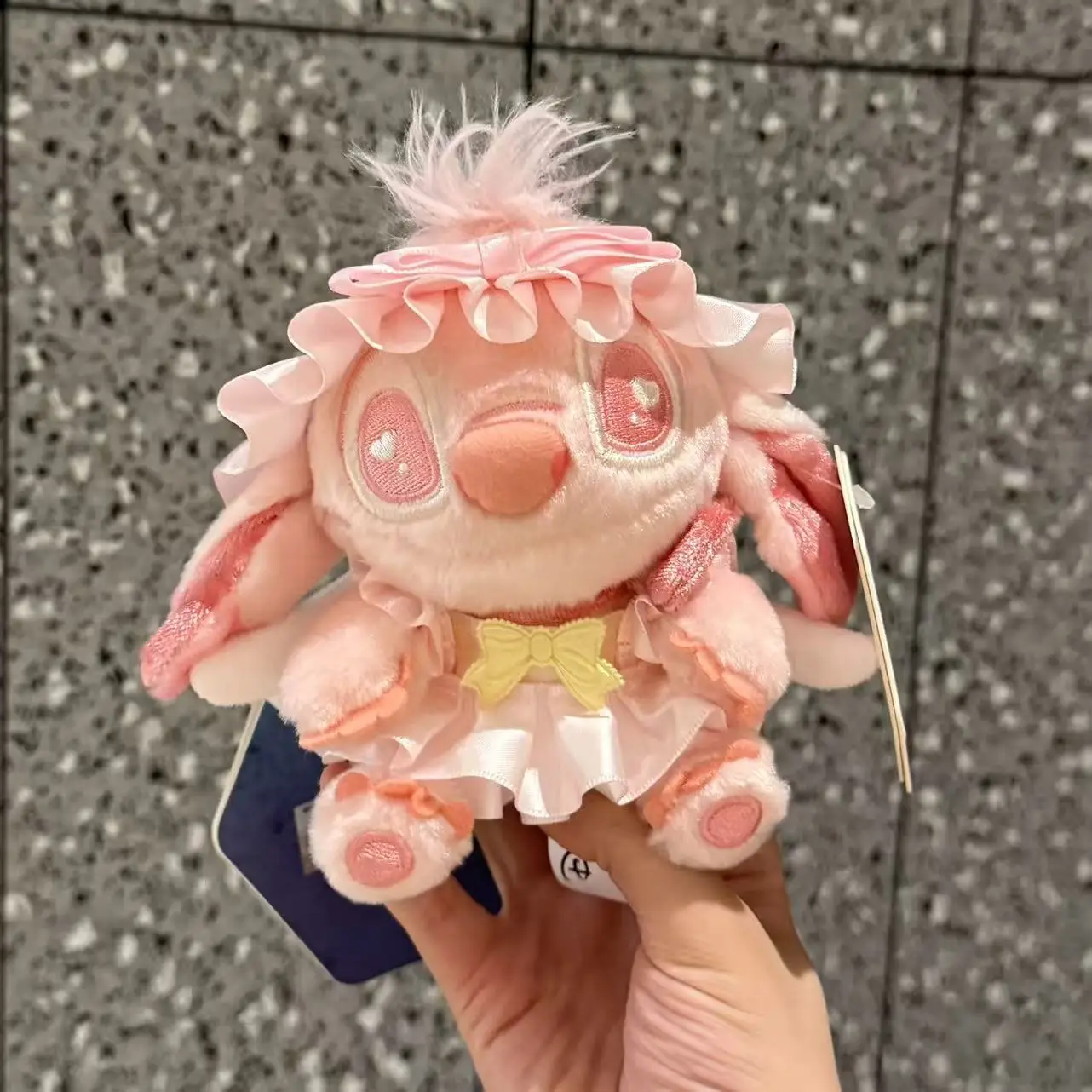 Lilo i Stitch Kawaii Pluszowy Wisiorek Miękki Brelok Ozdoba do Plecaka Anime Haftowany Dodatek Prezent dla Dzieci Dziewczynek