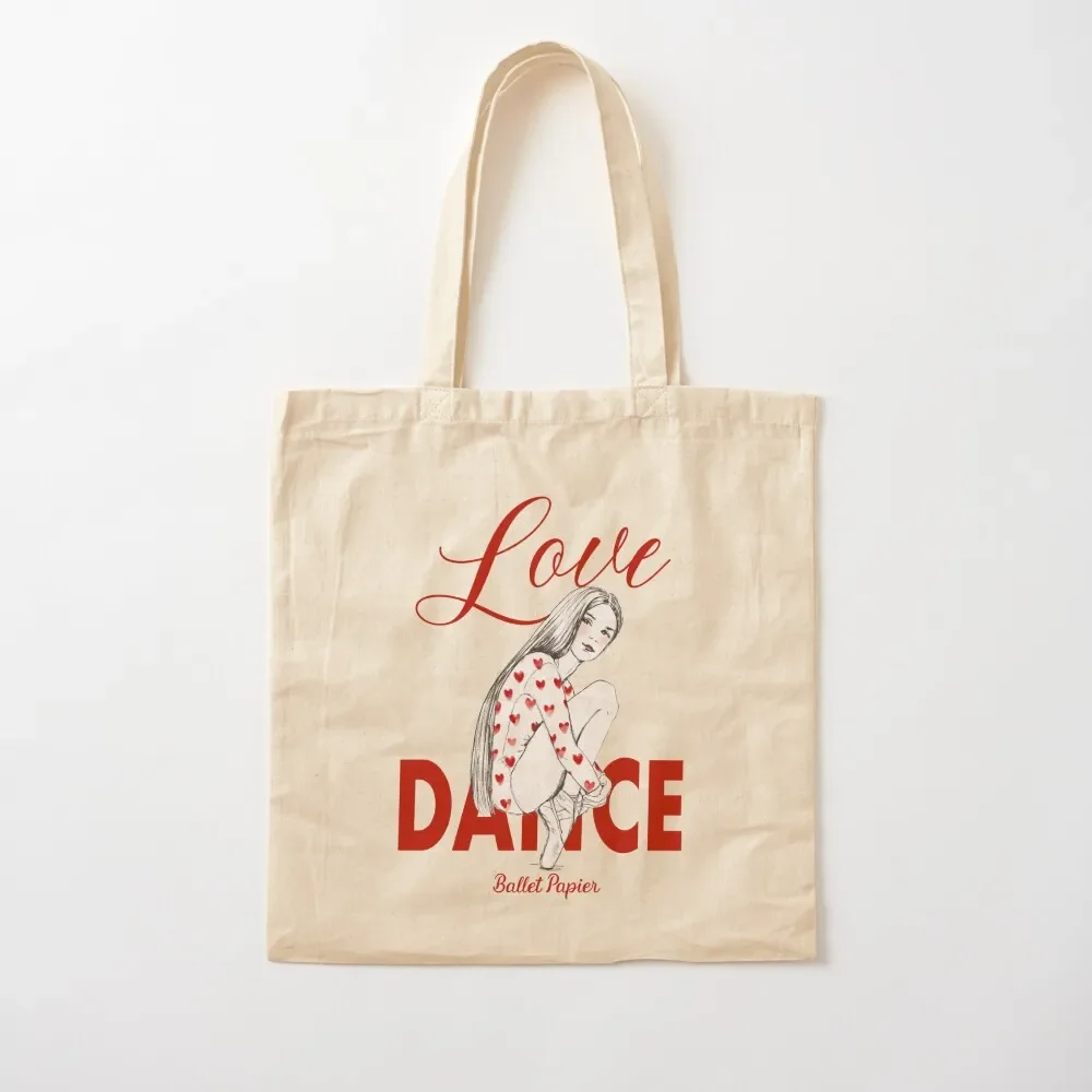 

Love Dance Pointe Shoes Tote Bag Gift bags custom bags shoping bag canvas bags Tote Bag