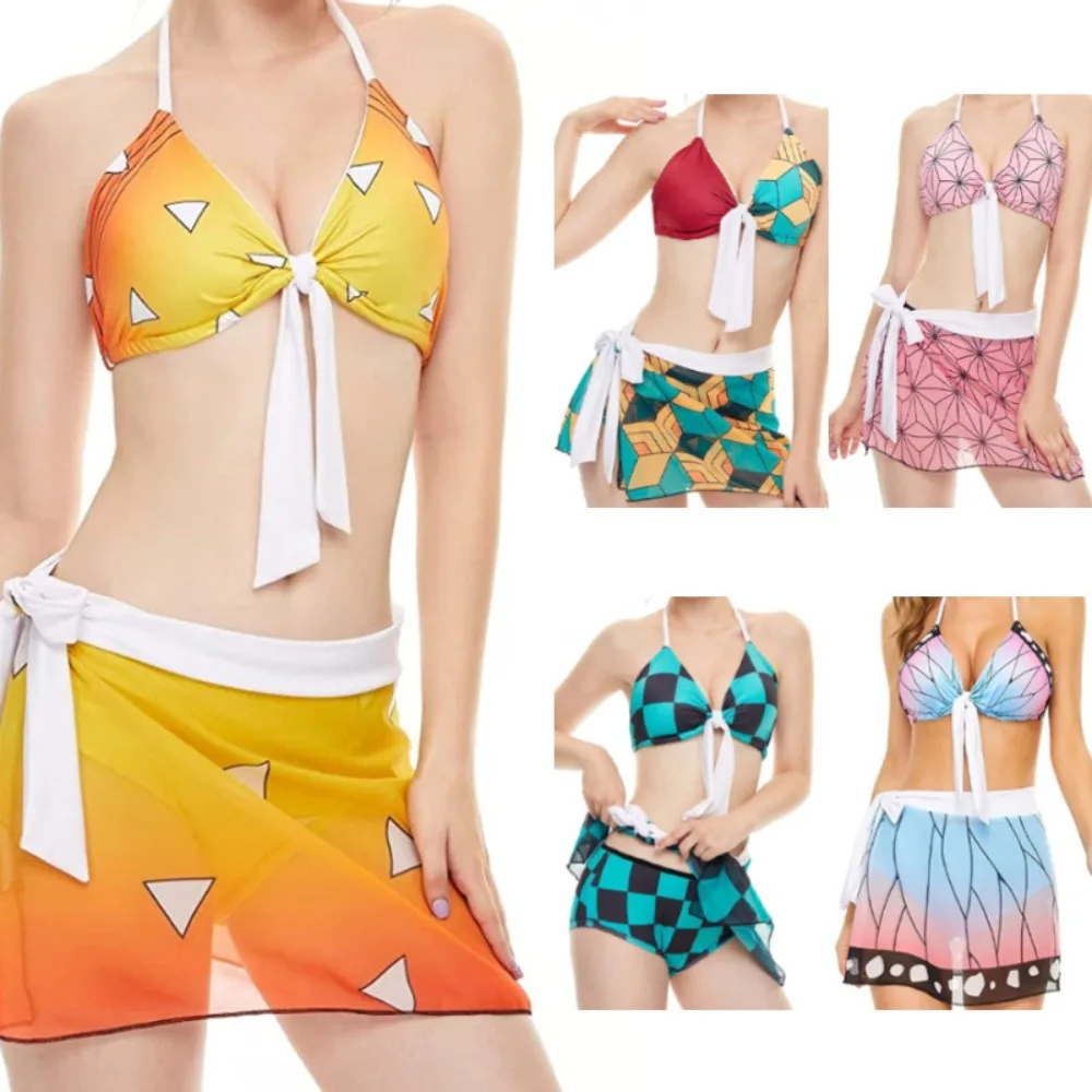 

Anime Cosplay Costume The Same Style of Swimsuits Bikinis Halloween Stage Performance Anime Convention Costumes