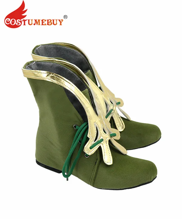 Zapatos verdes de princesa Leia para niñas, botas de Cosplay, accesorios de disfraz de Halloween