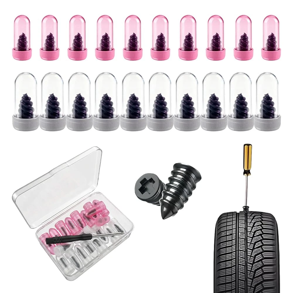 

Car Tires Nails Spikes Car Flat Tubeless Tire Repair Kit Truck Scooter Rubber Motorcycle Anti-puncture kit Screw Film Nail