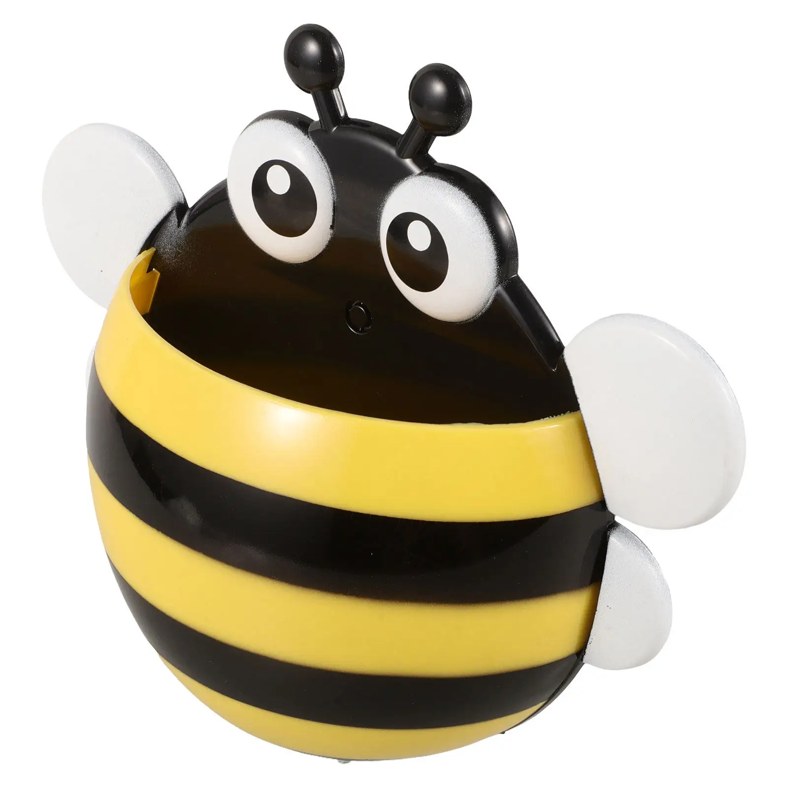 Cartoon Bee Shape Magnetic Pen Holder Plastic Whiteboard Marker Organizer Office Storage Container Creative Pen Storage Box
