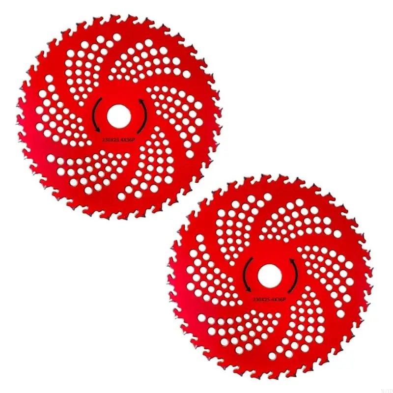 Universal Brush Cutter Blade Heavy Dutys Alloy Steel 36teeth tương thích cho hầu hết các tông đơ và làm cỏ dại 2pack M4yd