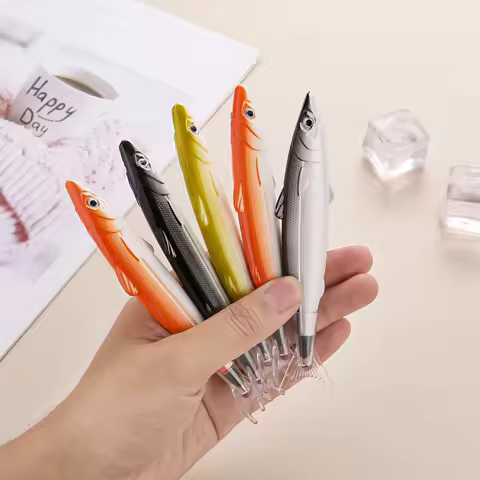 1 Piece Cute Kawaii Sea Fish Stationery Creative Ballpoint Pen Office School Supply Novelty Funny Lovely Pens