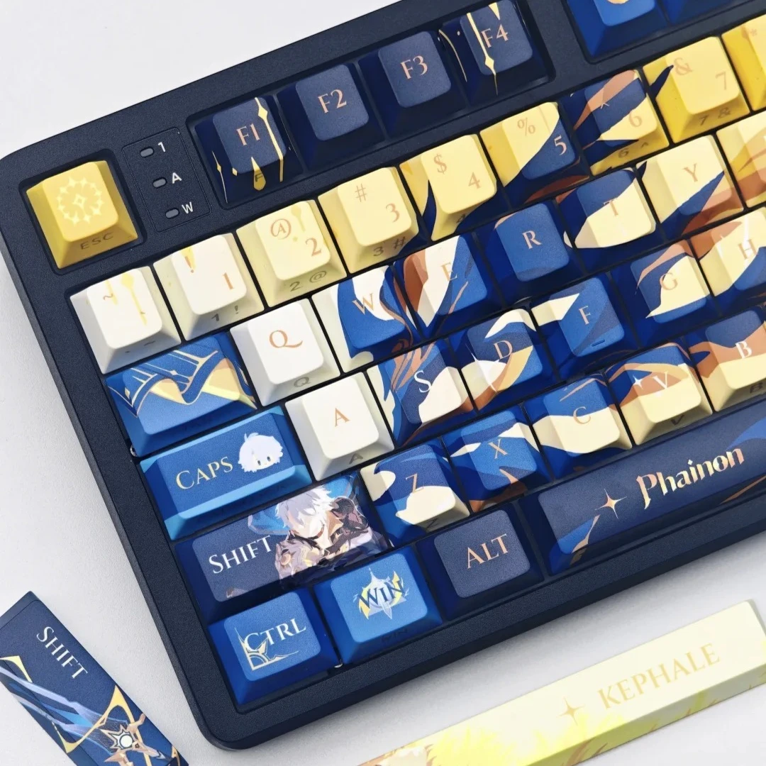MAIMOOO Honkai: Star Rail Phainon Keycaps Cherry Profile PBT Dye Sub Custom Khaslana Anime Game Keycaps for Mechanical Keyboard