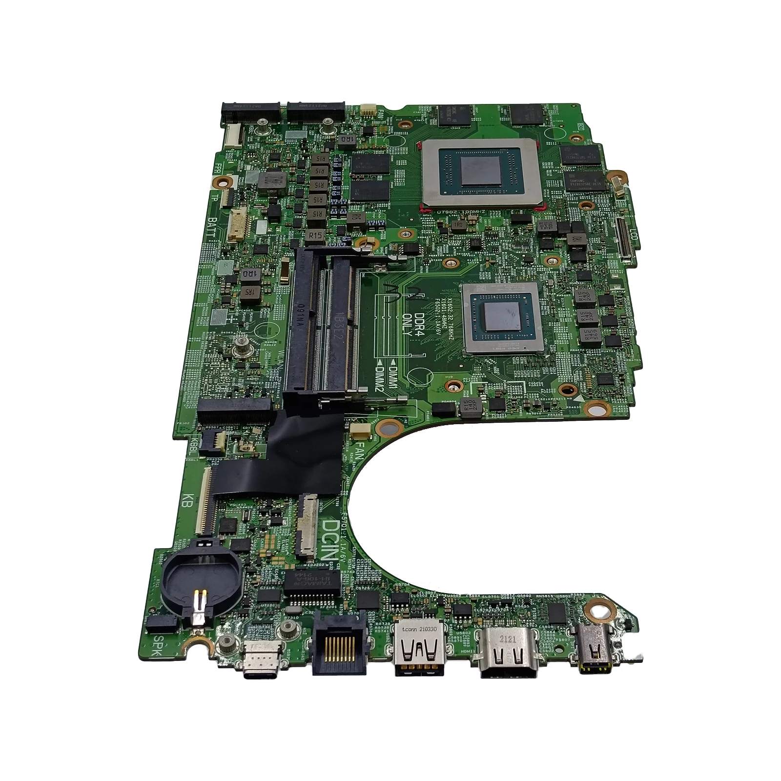 สําหรับ Dell G5 5505 แล็ปท็อป R7-4800H 6GB RX5600M 0JT83K Mainboard 19802-1