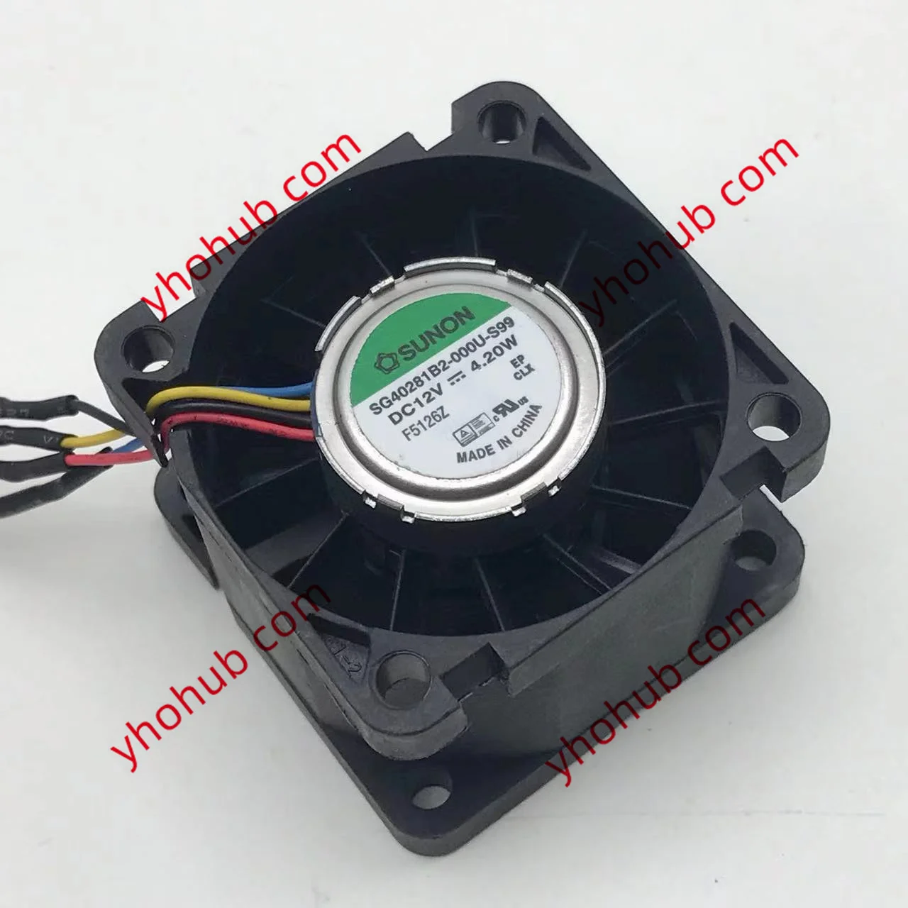 

SUNON SG40281B2-000U-S99 DC 12V 4.20W 40x40x28mm Server Cooling Fan