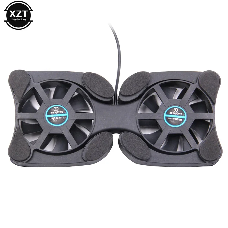 USB Mini Laptop Fan Stand Notebook Foldable Folding Fan Cooler Notebook Cooling Pad Radiator Cooler Master Computer Accessories