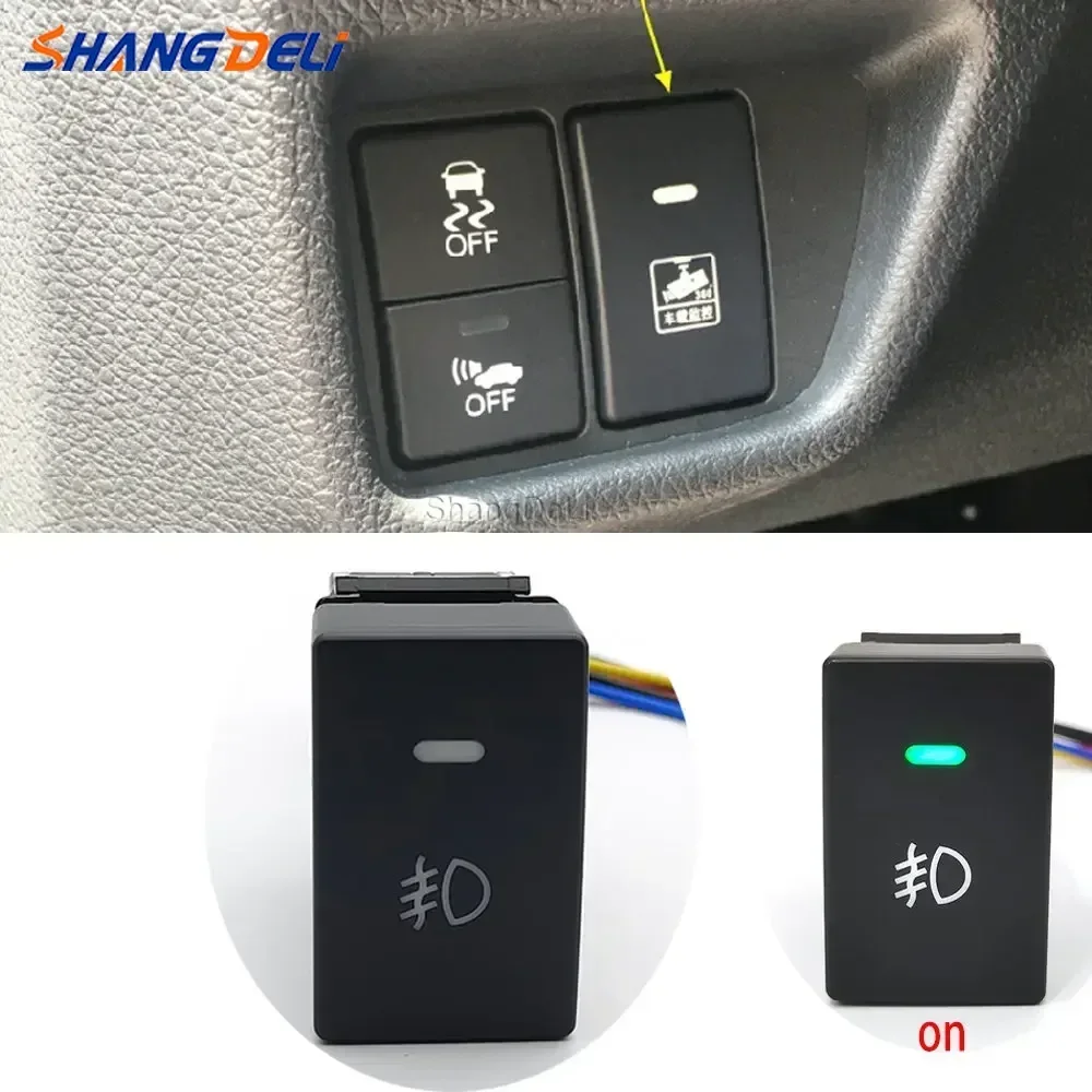 

Автомобильный светодиодный светильник, передняя противотуманная фара, кнопка с проводом для Honda Fit HRV CRV VEZEL 2017 2018 2019 2020 2021