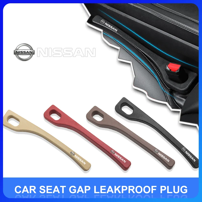 2Pcs Car Seat Gap Filler Side Seam Plug Strip Car Accessories For Nissan Nismo GTR Altima Qashqai Almera Navara view 3
