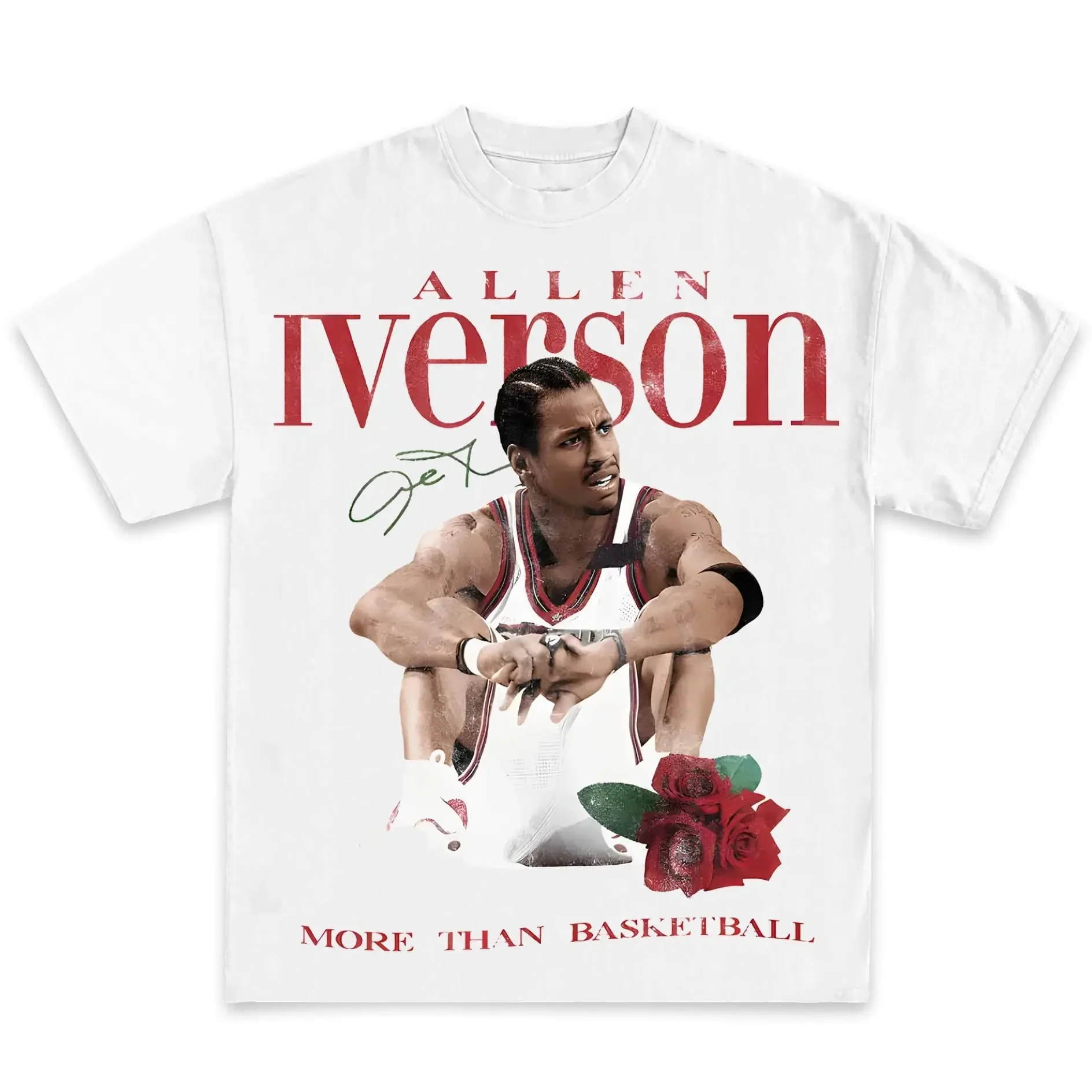 2026 Popkultur Vintage Grafik T-Shirt Kollektion Amerikanischer Rap Basketball Streetwear Hip-Hop Premium Qualität Herrenbekleidung Kurzarm – Detail 9