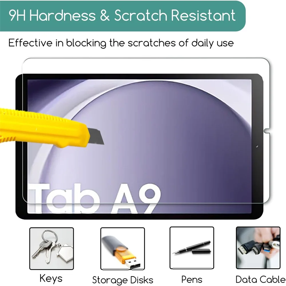 1 Pcs Tempered Glass Screen Protector For Samsung Galaxy Tab A9 A11 2025 8.7 Inch SM-X133 SM-X110 Anti-Scratch Protective Film