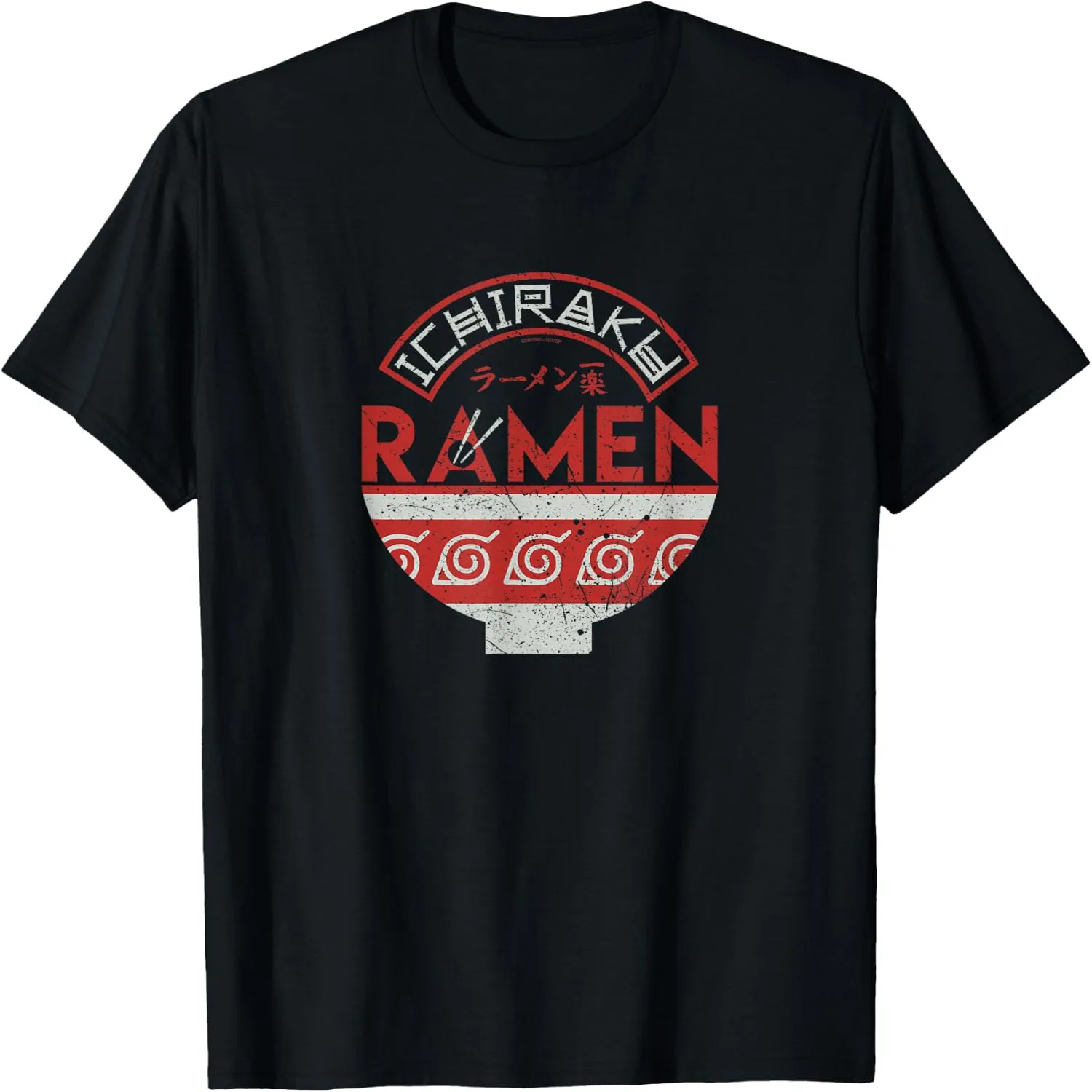 Shippuden Ichiraku Ramen Bowl Logo Anime T-Shirt Y2K aesthetic, Concert tee