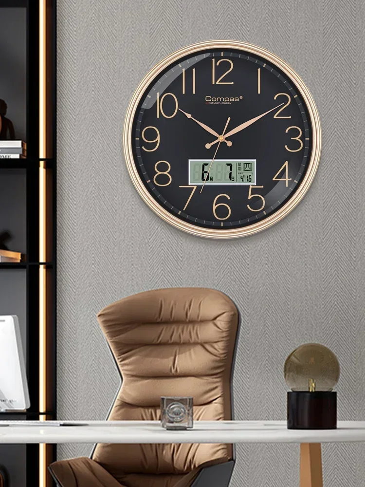 

Wall clock living room home quiet clock simple fashion quartz clock performance generation of light luxury hanging wall table