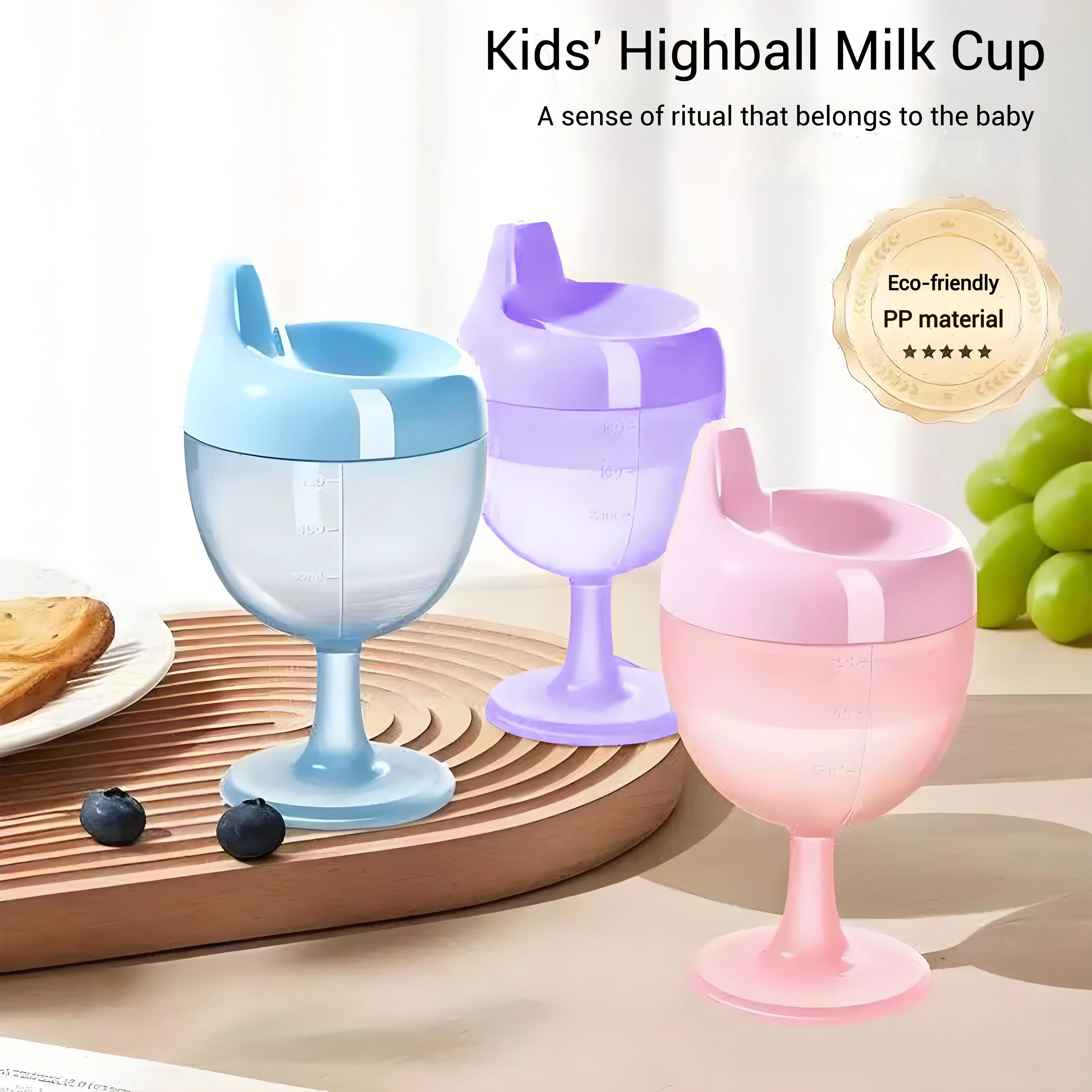 

Unbreakable goblet with leak-proof lid - reusable, easy to clean, ideal gift for the holiday season, baby learning drinking mug