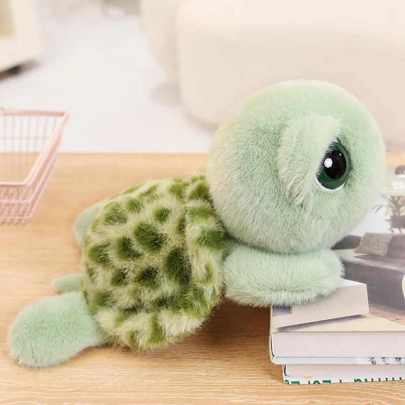 22/28/40CM encantador ojos grandes tortuga de peluche de juguete lindo muñeco de tortuga marina relleno suave Animal almohada decoración del hogar regalo de cumpleaños