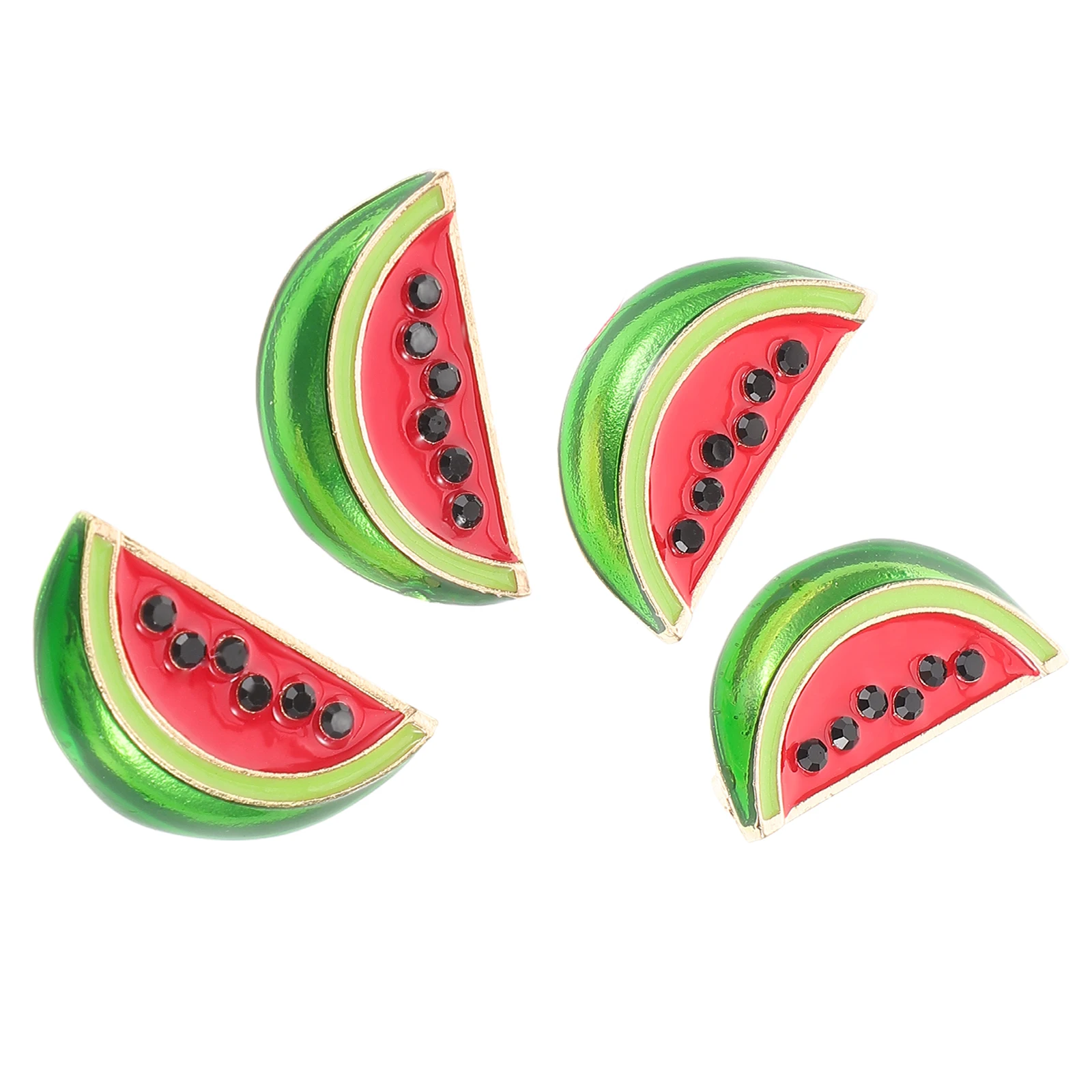 

4pcs Watermelon Collar Clip Pins Cartoon Shawl Dress Sweater Cardigan Scarf Collar Cute Dress Clips Shirt Clips